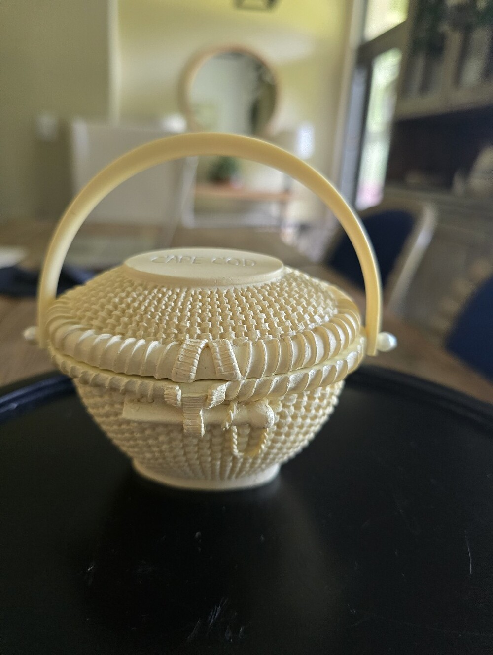 Cape Cod Nantucket Basket Mini Souvenir Trinket Box - Picture 7 of 8